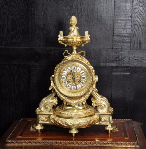 fig 2. Superb Neoclassical Drum Head Clock by Richond Paris