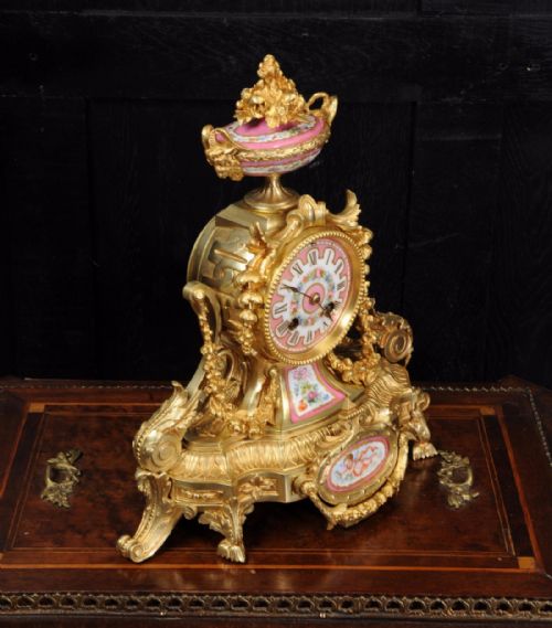 fig 2. Ormolu and Sèvres Porcelain Boudoir Clock