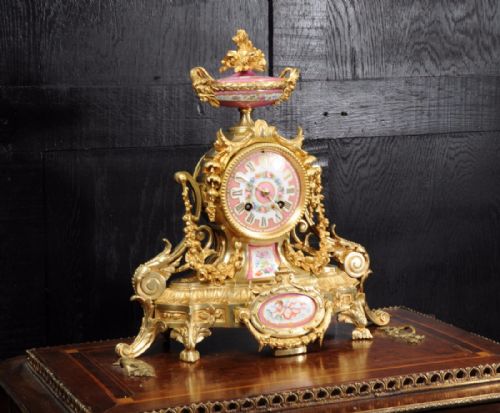 fig 3. Ormolu and Sèvres Porcelain Boudoir Clock