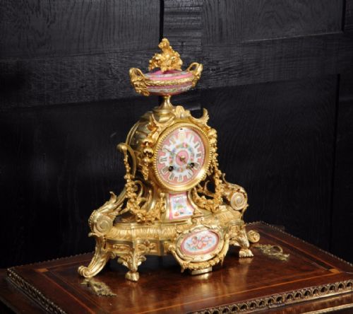 fig 4. Ormolu and Sèvres Porcelain Boudoir Clock
