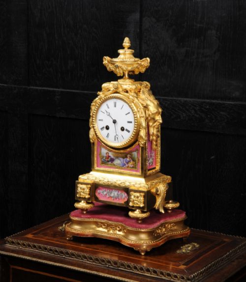 Early Ormolu and Sèvres Porcelain Clock