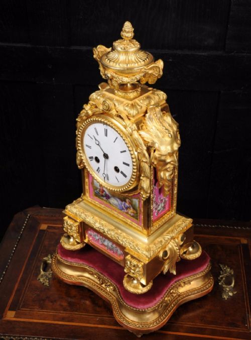 fig 4. Early Ormolu and Sèvres Porcelain Clock