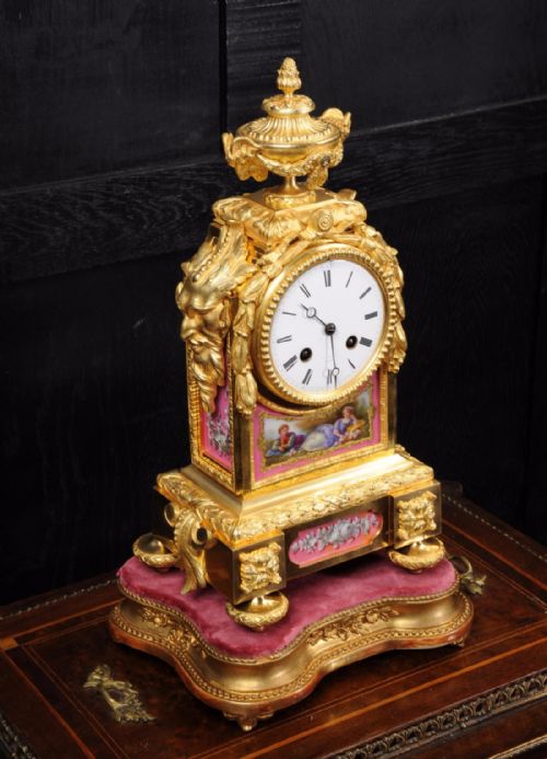 fig 5. Early Ormolu and Sèvres Porcelain Clock