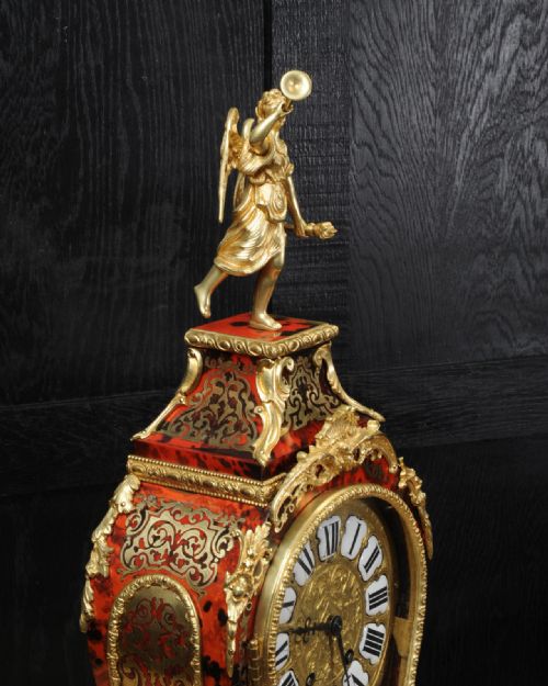 fig 3. Superb Rococo Ormolu mounted Boulle Clock ~ Goddess Pheme