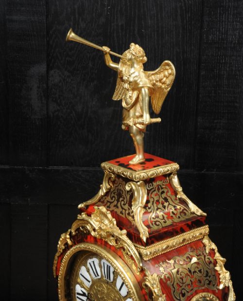 fig 4. Superb Rococo Ormolu mounted Boulle Clock ~ Goddess Pheme