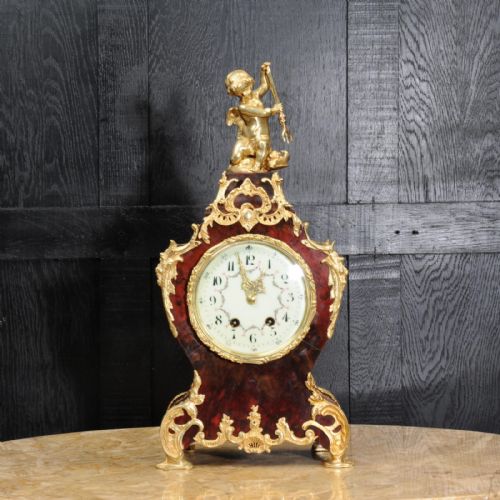 fig 1. Large Antique French Ormolu Mounted Clock ~ Neptune and Dolphin