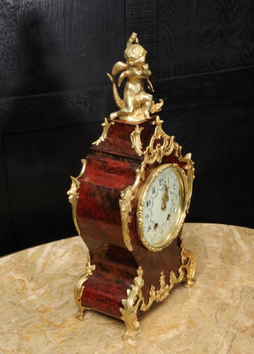 fig 2. Large Antique French Ormolu Mounted Clock ~ Neptune and Dolphin