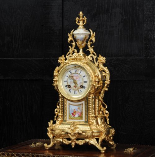 fig 2. Ormolu and Sevres Porcelain Clock by Achille Brocot