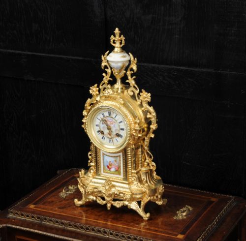 fig 3. Ormolu and Sevres Porcelain Clock by Achille Brocot