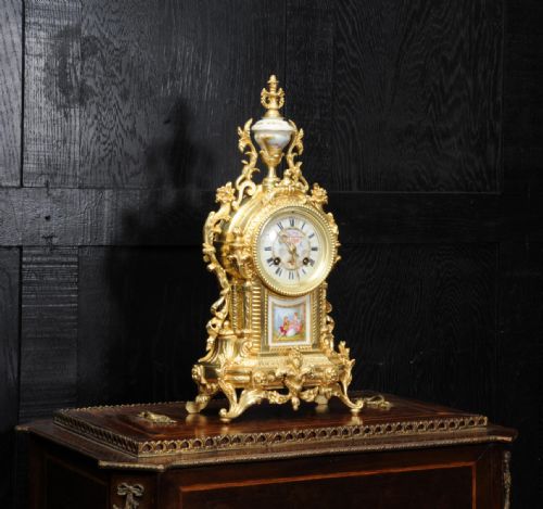 fig 4. Ormolu and Sevres Porcelain Clock by Achille Brocot