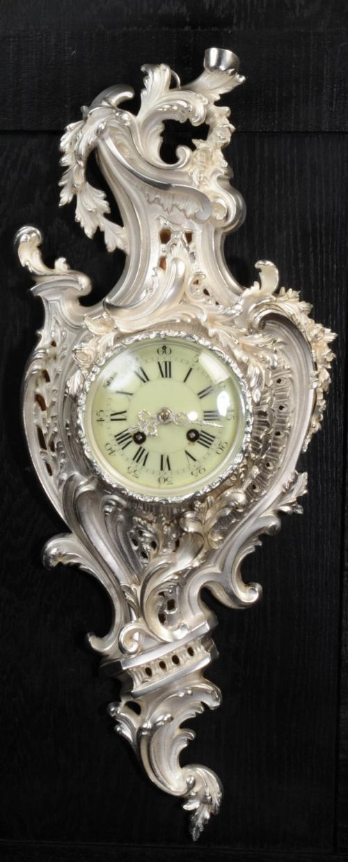 Silver Cartel Wall Clock by Samuel Marti