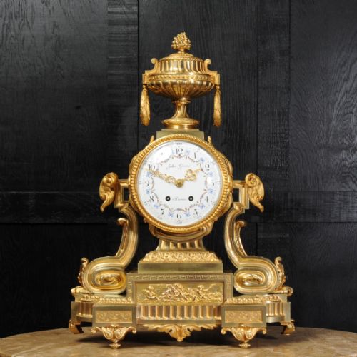 fig 1. Magnificent Antique French Ormolu Clock ~ Jules Graux