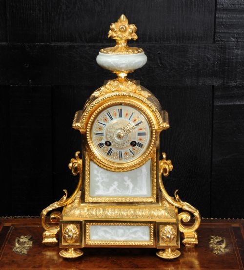 fig 1. Ormolu and Jasperware Boudoir Clock