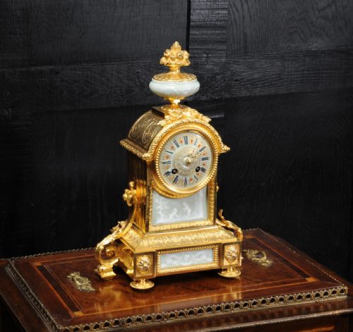 fig 3. Ormolu and Jasperware Boudoir Clock