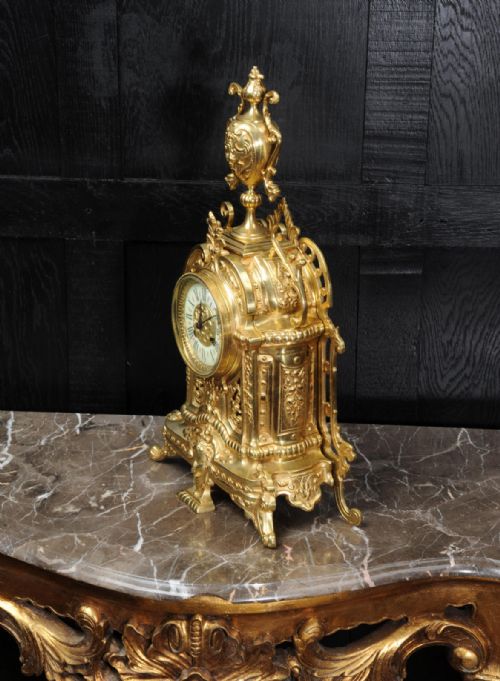 fig 3. Antique French Gilt Bronze Boudoir Clock by Louis Japy