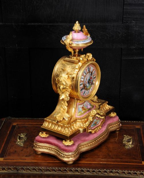 fig 3. Ormolu and Sèvres Porcelain Boudoir Clock by Achille Brocot
