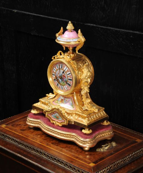 fig 5. Ormolu and Sèvres Porcelain Boudoir Clock by Achille Brocot