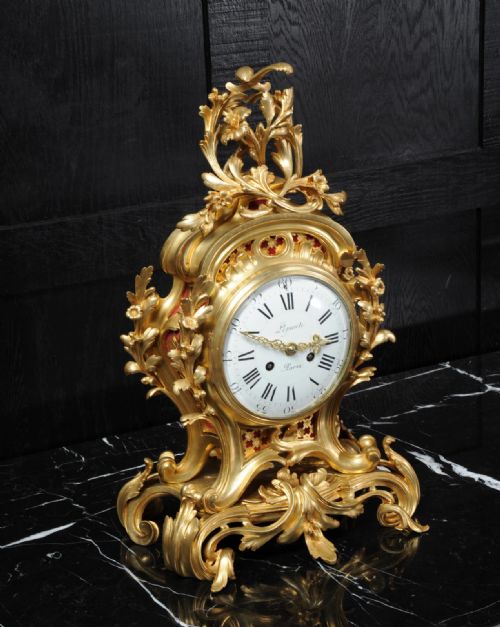 fig 1. Fine Ormolu Rococo Clock by Henry Lepaute (1800-1885)