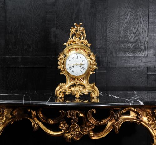 fig 3. Fine Ormolu Rococo Clock by Henry Lepaute (1800-1885)