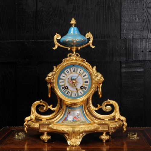 fig 2. Ormolu and Sevres Porcelain Boudoir Clock