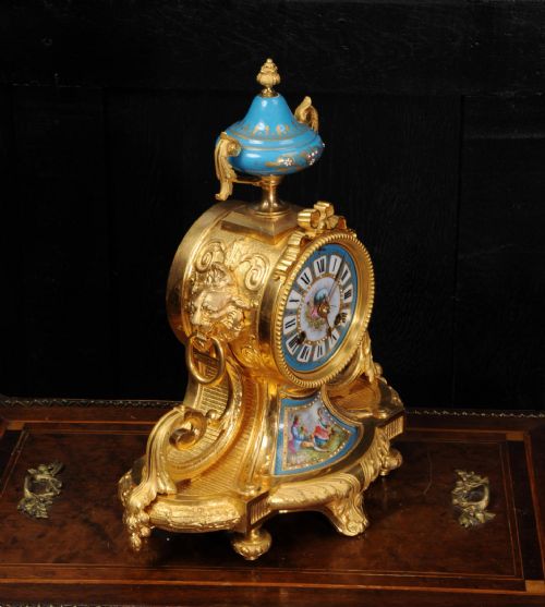 fig 3. Ormolu and Sevres Porcelain Boudoir Clock