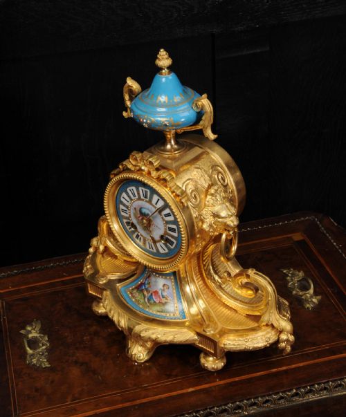 fig 4. Ormolu and Sevres Porcelain Boudoir Clock