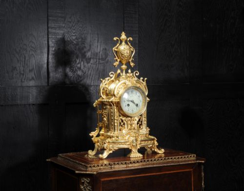 fig 2. Japy Freres Antique French Gilt Bronze Clock