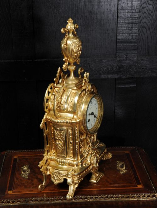 fig 3. Japy Freres Antique French Gilt Bronze Clock