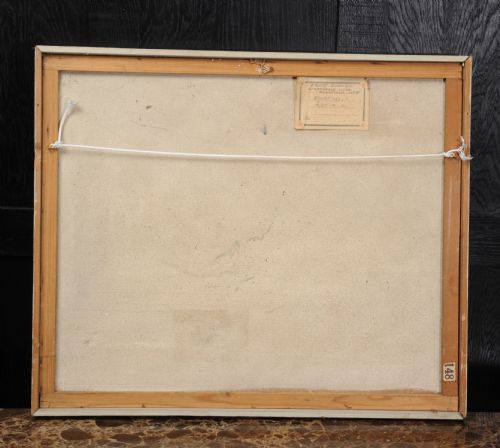 ORIGINAL MID CENTURY ABSTRACT OIL PAINTING BY WILLIAM ERNST BURWELL FRSA - ADDITIONAL PHOTO 3