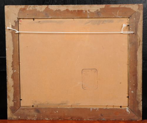 fig 1. Original Mid Century Abstract Oil Painting by William Ernst Burwell, FRSA