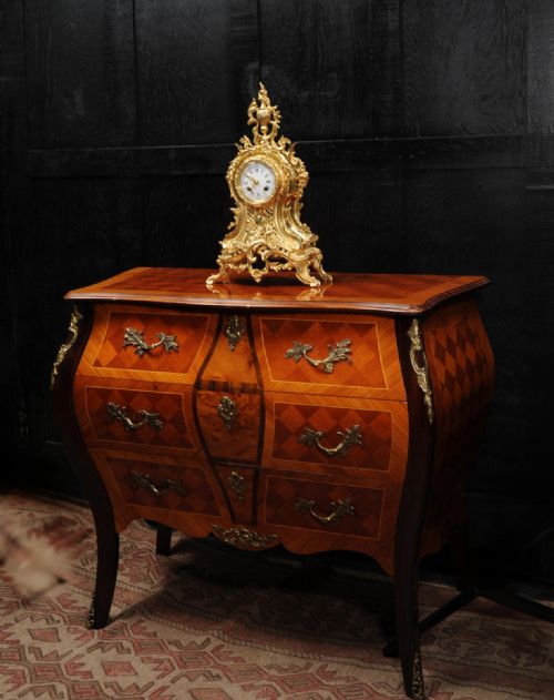fig 2. Antique French Gilt Bronze Rococo Clock