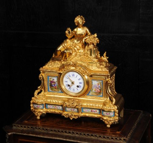 fig 4. Fine Ormolu and Sèvres Porcelain Clock by Raingo Frères and Henri Picard of Paris