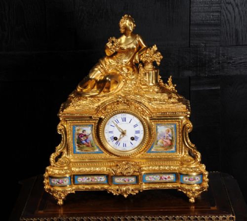 fig 6. Fine Ormolu and Sèvres Porcelain Clock by Raingo Frères and Henri Picard of Paris
