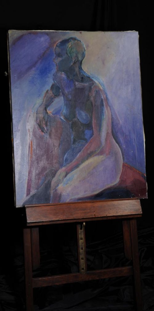 Abstract Blue Nude by Issoko Kato