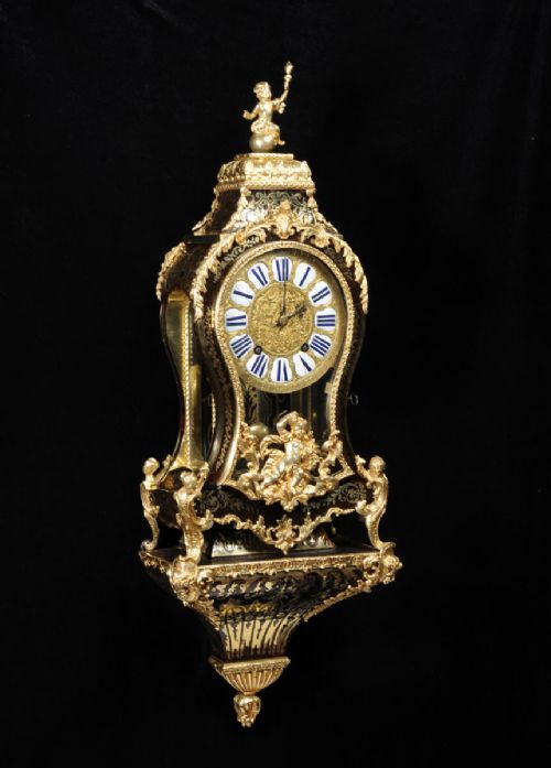 fig 2. C1750 Rare and Exquisite Boulle Bracket Clock with Original Bracket