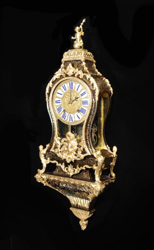 fig 3. C1750 Rare and Exquisite Boulle Bracket Clock with Original Bracket