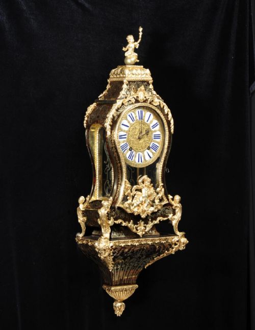 fig 5. C1750 Rare and Exquisite Boulle Bracket Clock with Original Bracket