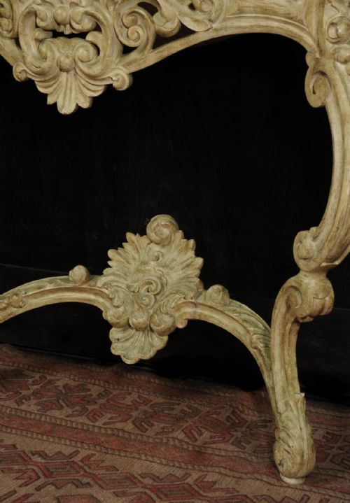 MARBLE TOPPED ROCOCO CONSOLE TABLE - ADDITIONAL PHOTO 7