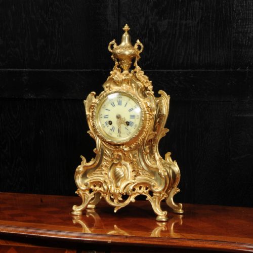 fig 2. Antique French Gilt Bronze Rococo Clock