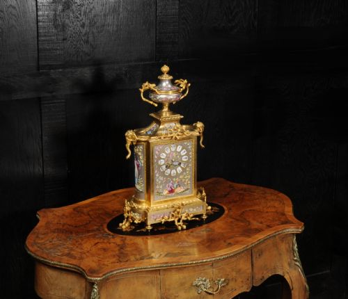 fig 4. Japy Frères Ormolu and Porcelain Oriental Antique French Clock