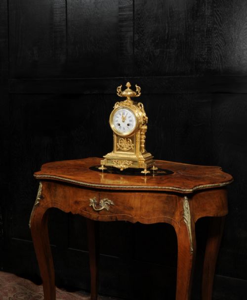 fig 3. Antique French Louis XVI Gilt Bronze Clock