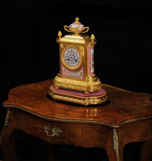 fig 6. Fine Ormolu and Sevres Porcelain Antique French Clock by Jean-Baptiste Delettrez
