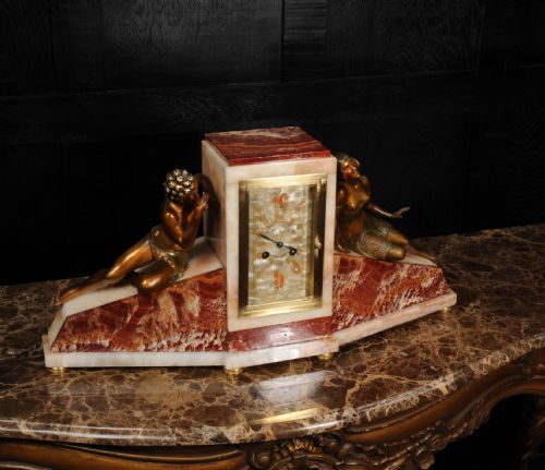 fig 3. Art Deco Clock - Music and Love by Ferdinand Verger