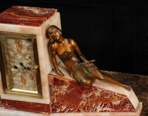 fig 4. Art Deco Clock - Music and Love by Ferdinand Verger