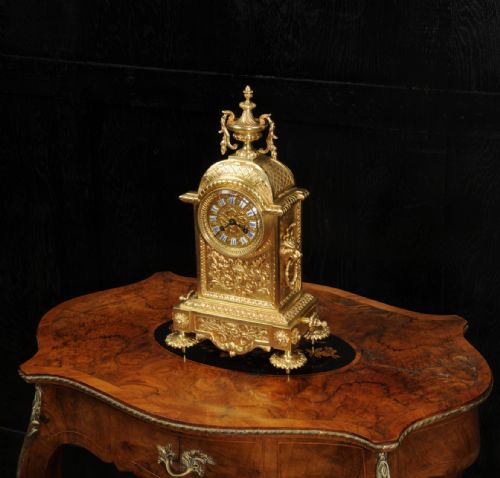 fig 2. Antique French Louis XVI Gilt Bronze Clock