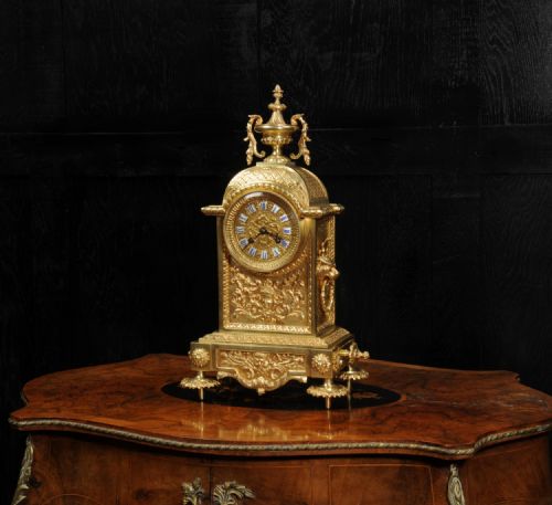 fig 3. Antique French Louis XVI Gilt Bronze Clock