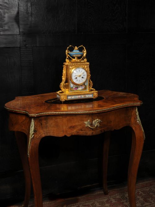 fig 6. Fine and Early Sevres Porcelain and Ormolu Clock by Raingo Freres