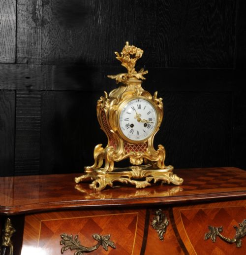 fig 2. Antique French Ormolu Rococo Clock