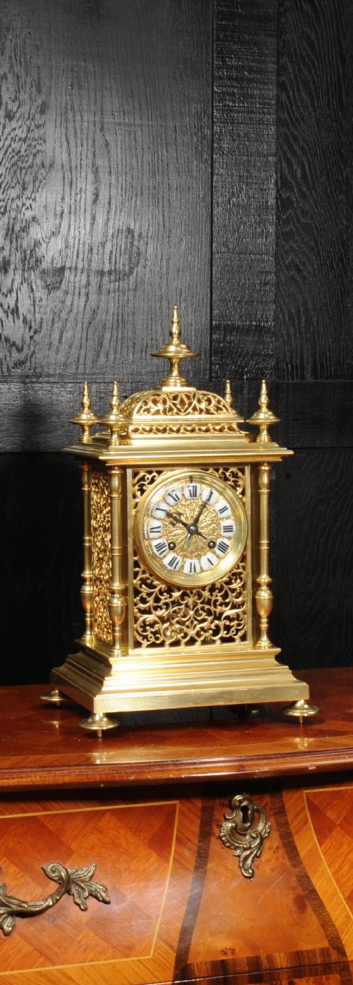 Sir Richard Tracey, Admiral Royal Navy Japy Freres Gilt Bronze Antique French Clock