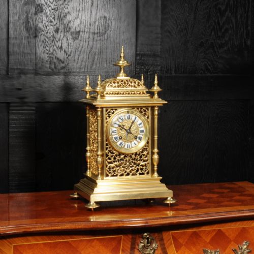 fig 3. Sir Richard Tracey, Admiral Royal Navy Japy Freres Gilt Bronze Antique French Clock